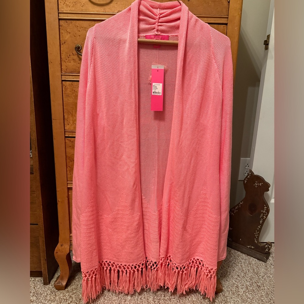 Lilly Pulitzer Tatum Cardigan - Size Small (4/6) - Coral